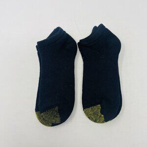 Gold Toe Womens One Size Fits Most 2 Pack Cushioned Low Cut Socks in Black 1566